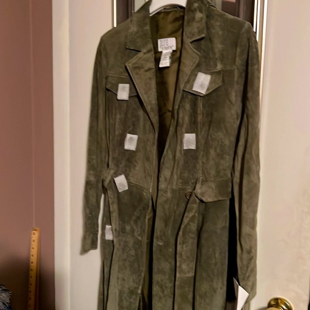 Vintage 100% suede dress with belt